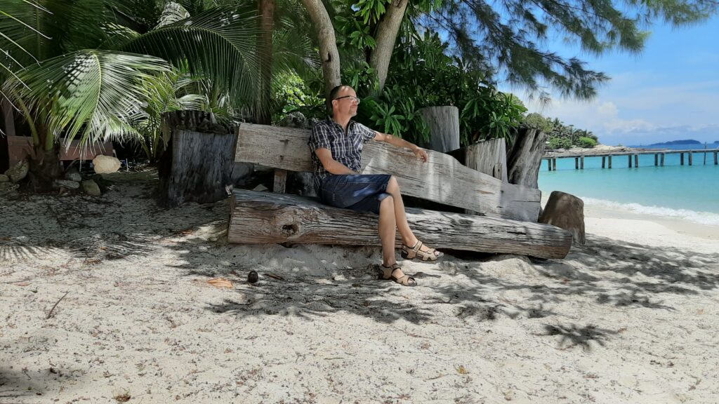 Sam on the beach