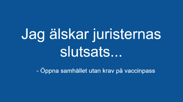 Juristernas slutsats